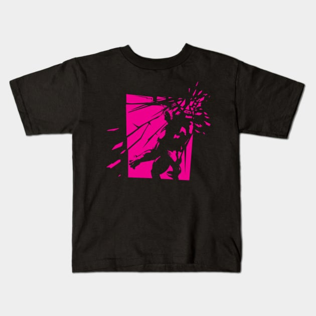 Street Fighter V Shirt - Urien Aegis Reflector Kids T-Shirt by waveformUSA